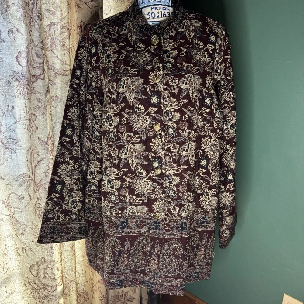 White Stag Women's size 16 W Jacket BOHO ,‎ Multi Color, India